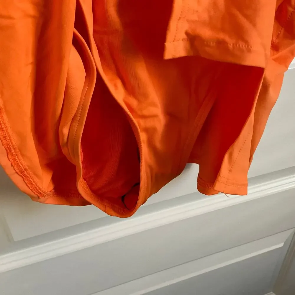 Carmen Marc Valvo Women’s Bright Orange‎ Swimsuit Dress - Size 12 - NEW